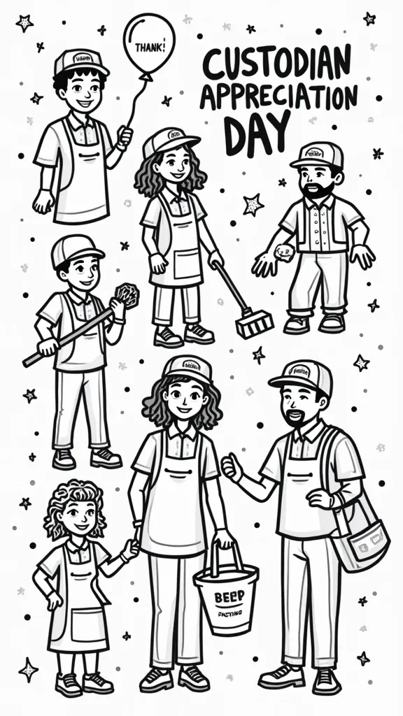 custodian appreciation day coloring pages